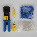 103pcs/set Ethernet Network Repair Tool Kit Used for Network Repairing or Installing Network Cable Tester Kit with Wire Stripper Wire Crimpers Screwdriver Modular Plug