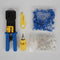 103pcs/set Ethernet Network Repair Tool Kit Used for Network Repairing or Installing Network Cable Tester Kit with Wire Stripper Wire Crimpers Screwdriver Modular Plug