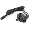 4.8W 240L/H Water Pump Aquarium Submersible Pump Mini Submersible Water Pump with Power Plug Max. Lift 300cm Small DC Submersible Pump