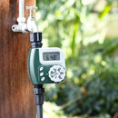 Automatic Water Timer Outdoor Garden Irrigation Controller 1-Outlet Programmable Hose Faucet Timer Garden Automatic Watering Device without Battery Green