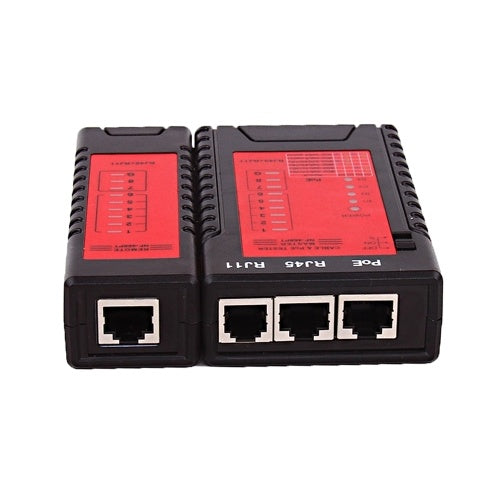 اختبار كابل الشبكة NF-468PT RJ45 RJ11 PoE اختبار التبديل لكابل شبكة إيثرنت المحلية أداة اختبار سلك الهاتف الثابت