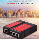 اختبار كابل الشبكة NF-468PT RJ45 RJ11 PoE اختبار التبديل لكابل شبكة إيثرنت المحلية أداة اختبار سلك الهاتف الثابت