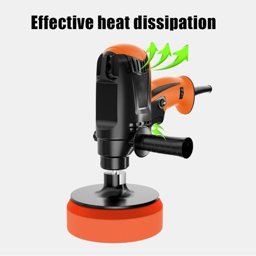 980W Multifunctional Six Gears Adjustable Speed Car Electric Polisher Waxing Machine Automobile Furniture Polishing Tool