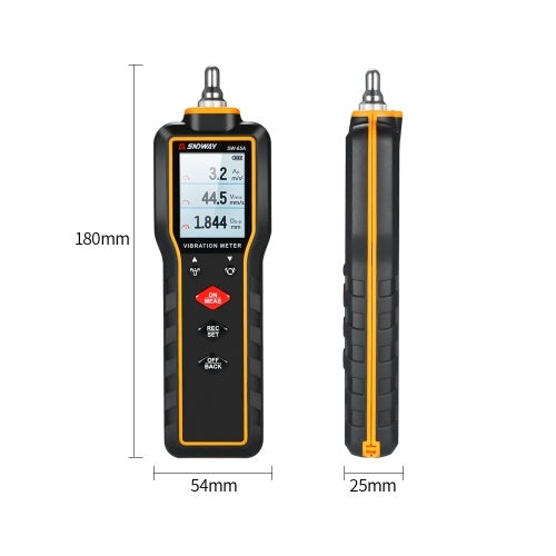 SNDWAY Portable Vibration Meter Vibration Measure Tool Vibrometer Handheld Vibration Meter Digital Vibration Meter Vibration Measure Tester Gauge