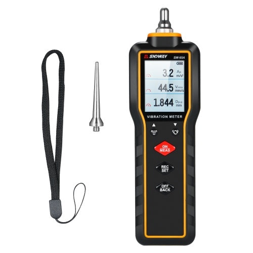 SNDWAY Portable Vibration Meter Vibration Measure Tool Vibrometer Handheld Vibration Meter Digital Vibration Meter Vibration Measure Tester Gauge