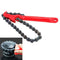 8 Inch Chain Wrench Oil Filter Wrench Spanner Adjustable Removal Universal Auto Car Repair Tools