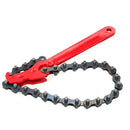 8 Inch Chain Wrench Oil Filter Wrench Spanner Adjustable Removal Universal Auto Car Repair Tools