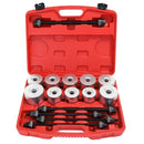 27PCS Set Aluminium Alloy Car Bushings Bearing Disassembly Tools Iron Sets Rubber Sleeve Extractor Chassis Press And Pull Sleeve Kit