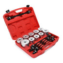 27PCS Set Aluminium Alloy Car Bushings Bearing Disassembly Tools Iron Sets Rubber Sleeve Extractor Chassis Press And Pull Sleeve Kit