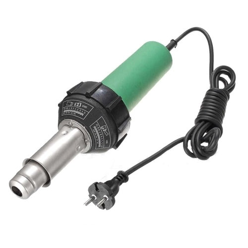 1500W Welder Hot Air Welding Heat Torch Hot Air Welder +Spare Heating Lement+6mm Pencil Tip Nozzle+Flat tip+Triangle Speed Welding Nozzle+Round Speed Welding Nozzle+Pressure Silicon Roller