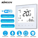 KKmoon Digital Water Heating Thermostat with WiFi Connection & Voice Control Energy Saving AC 95-240V 5A Touching Screen LCD Display Room Temperature Controller Works with Amazon Alexa/Google Assistant/IFTTT