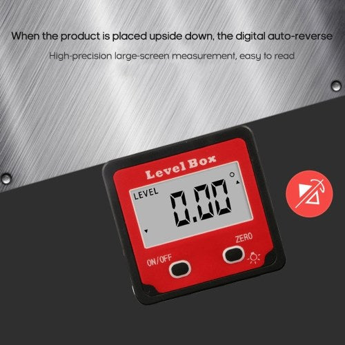 Digital Level Protractor Inclinometer Mag-netic Level Angle Meter Angle Finder Level Box Angle Measuring Tool for Carpentry / Building / Automobile