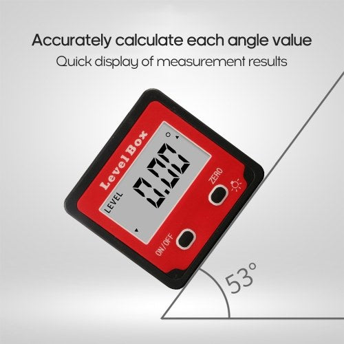 Digital Level Protractor Inclinometer Mag-netic Level Angle Meter Angle Finder Level Box Angle Measuring Tool for Carpentry / Building / Automobile