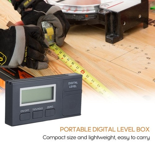 Digital Level Protractor Inclinometer Mag-netic Level Angle Meter Angle Finder Level Box Angle Measuring Tool for Carpentry / Building / Automobile