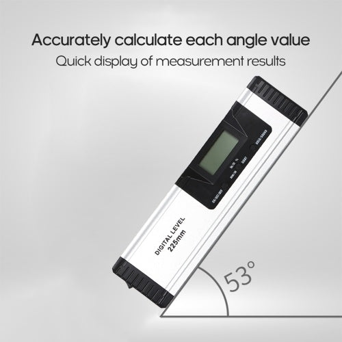 225mm Digital La-ser Measuring Level Angle Meter Angle Finder Measuring Tool for Carpentry / Building / Automobile