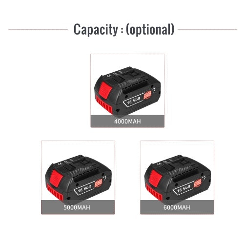 18 فولت 6000 مللي أمبير بطاريّة ليثيوم قابلة لإعادة الشحن لبوش أدوات كهربائية لاسلكية بطارية مع مصباح لبوش BAT609 BAT609G BAT618 BAT618G