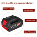 18V 6000mAh Lithium Rechargeable Battery for Bosch Cordless Power Tools Battery with Lamp for Bosch BAT609 BAT609G BAT618 BAT618G