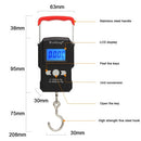 50Kg/5g LCD Digital Display Backlight Portable Hanging Hook Scale Double Accuracy Fishing Travel Mini Electronic Weighing Scale