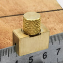 Brass Steel Ruler Positioning Block Woodworking Line Locator Stop Block DIY Measuring Tool with 300mm Steel Ruler