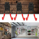 Steel Garage Storage Utility Double Hooks Heavy Duty Garage Organizer Warehouse Hooks for Power Tools Ladders Bulk items Bikes Ropes