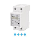 Single Phase Din Rail Wifi Intelligent Energy Meter Power Consumption Kwh Meter Wattmeter Support Smartlife/Tuya App Works With Alexa And Google Home