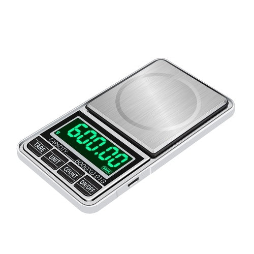 Portable Digital Scale Gold Jewelry Scale Mini Pocket Digital Scale Professional Accurate Electronic Scale Precision Balance 600g/0.01g DH-938C