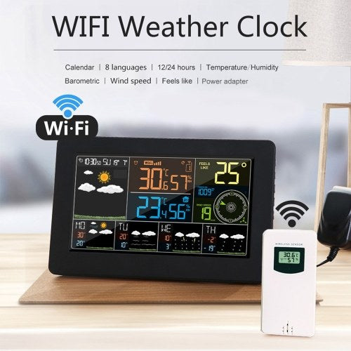 Multifunctional Color WiFi Weather Station APP Control Smart Weather