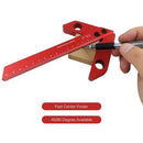 Center Finder Scribe Square Center Measuring Tool 45/90 Degree Right Angle Line Guage Carpenter Ruler