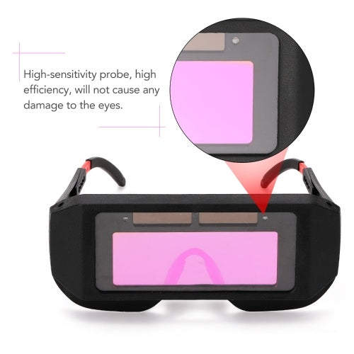 Professional Solar Energy Auto Darkening Welding Safety Goggles Anti-glare UV Weld Glasses