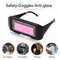 Professional Solar Energy Auto Darkening Welding Safety Goggles Anti-glare UV Weld Glasses