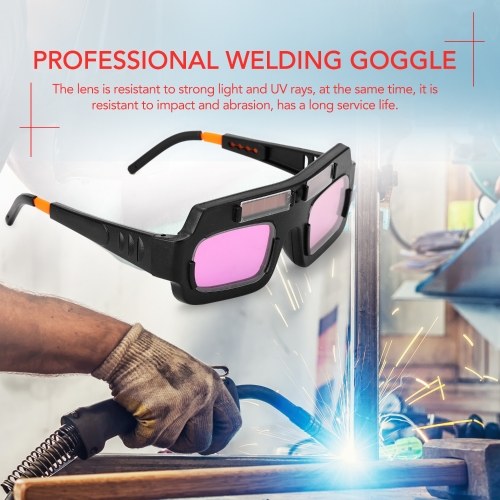 Solar Energy Auto Darkening Welding Safety Goggles Anti UV Weld Professional Glasses