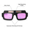 Solar Energy Auto Darkening Welding Safety Goggles Anti UV Weld Professional Glasses