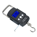 Pocket Scale Backlit LCD Screen Weighing Scale Portable Electronic Balance Digital Fish Hook Hanging Scale Fishing Scale with Measuring Tape Ruler Mini Luggage Scale for Fishing Postal Kitchen