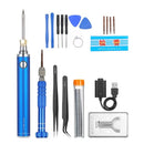 22pcs Electric Soldering Iron & Screwdriver Portable Welding Pen