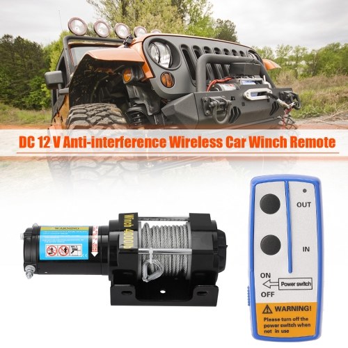 4000lbs Electric Recovery Winch Kit ATV Trailer Truck Car DC12V Remote Control Winches