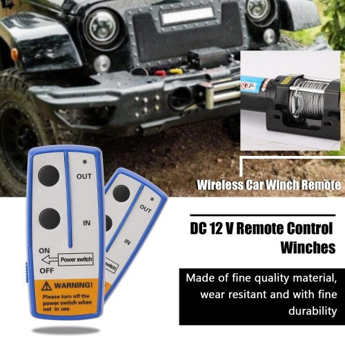 4000lbs Electric Recovery Winch Kit ATV Trailer Truck Car DC12V Remote Control Winches