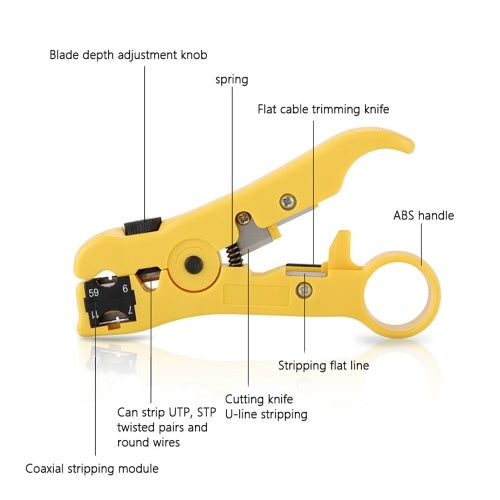 Handskit RJ45 RJ11 RJ12 شبكة إصلاح ذو طيات مجموعة أدوات مع كابل اختبار مشبك الربيع العقص أداة العقص كماشة