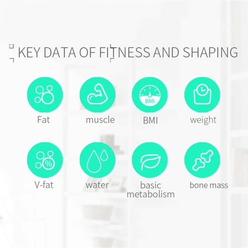 APP BT Body Intelligent Fat Scales Solar-Power Weight Scale High Precision Gift for Family Body Health Care