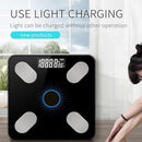 APP BT Body Intelligent Fat Scales Solar-Power Weight Scale High Precision Gift for Family Body Health Care