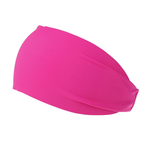 Elastic Sports Yoga Sweatband - Magenta