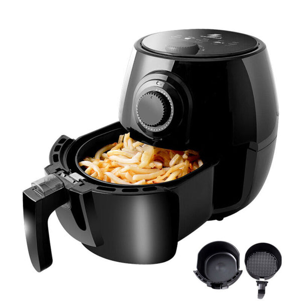 Electric Deep Air Fryer Cooking Tool - Black