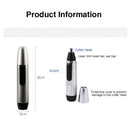 Electric Nose & Ear Hair Removal Trimmer - Silver