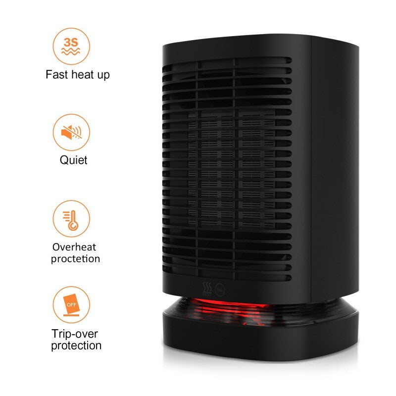 Electric Premium Space Heater - Black