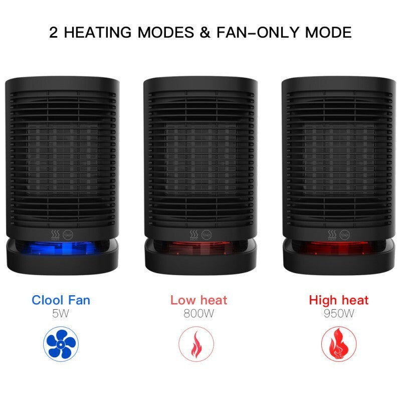 Electric Premium Space Heater - Black