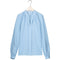 Elegant Office Long Sleeve Slim Blouse - Sky Blue