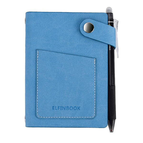 Elfinbook Premium Mini Leather Notebook - Blue