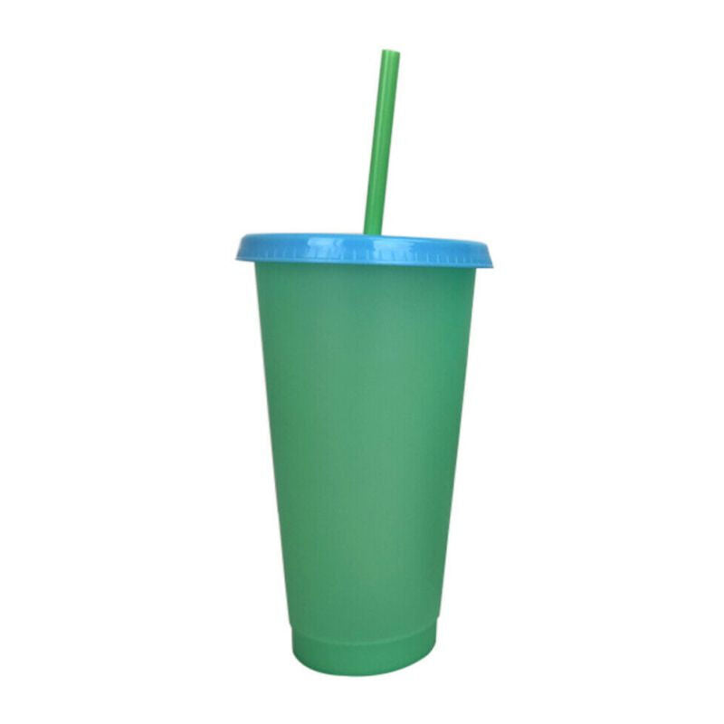 Environmental Protection Plastic Straw Cup - Green