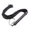 Equestrian Premium Leather Horse Whip - Black