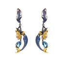 European Premium Unique Mermaid Earrings - Blue