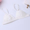 Europe and America Ultrathin Sexy Lace Bra - White